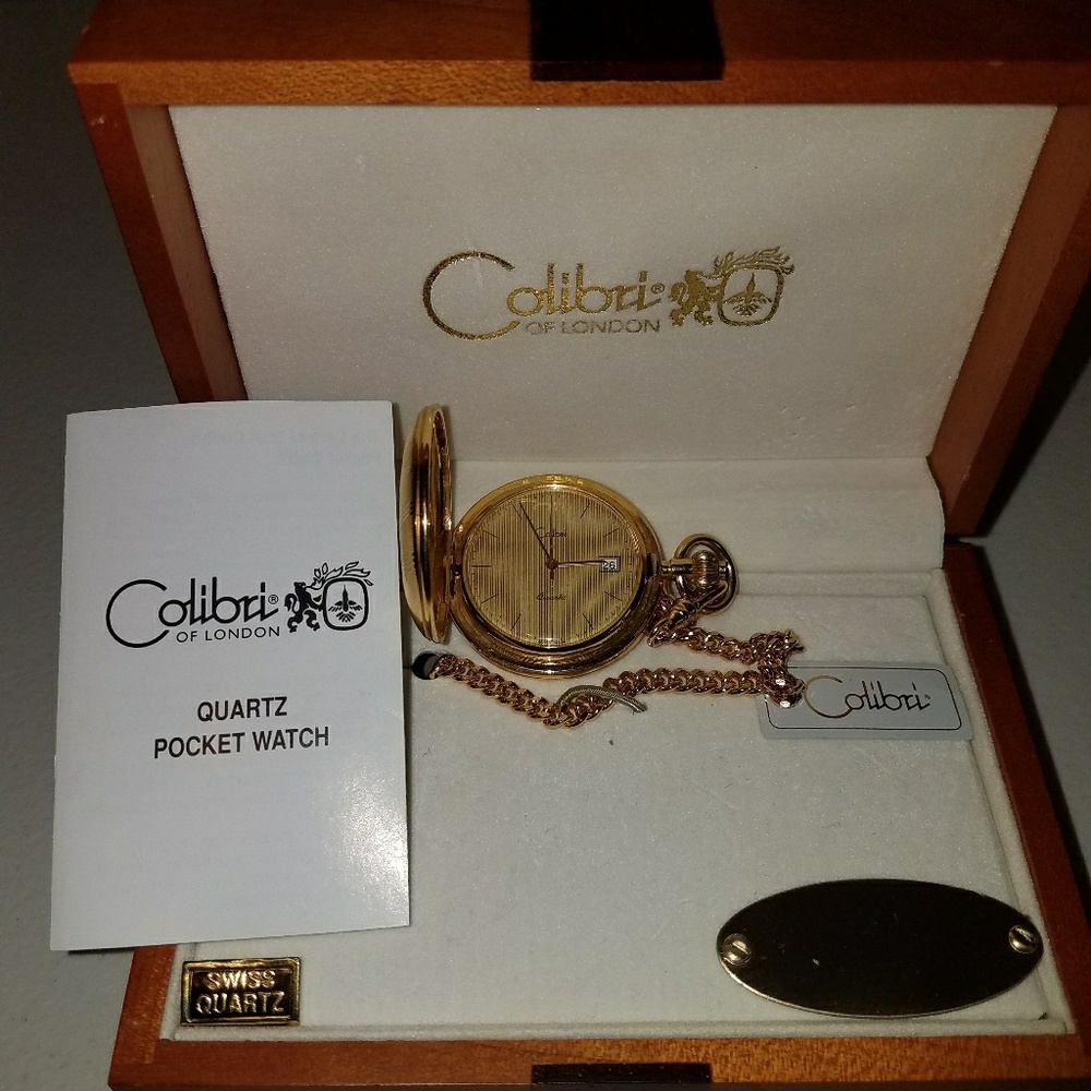 1965-1984 Vintage Colibri Swiss Made Pocket Watch